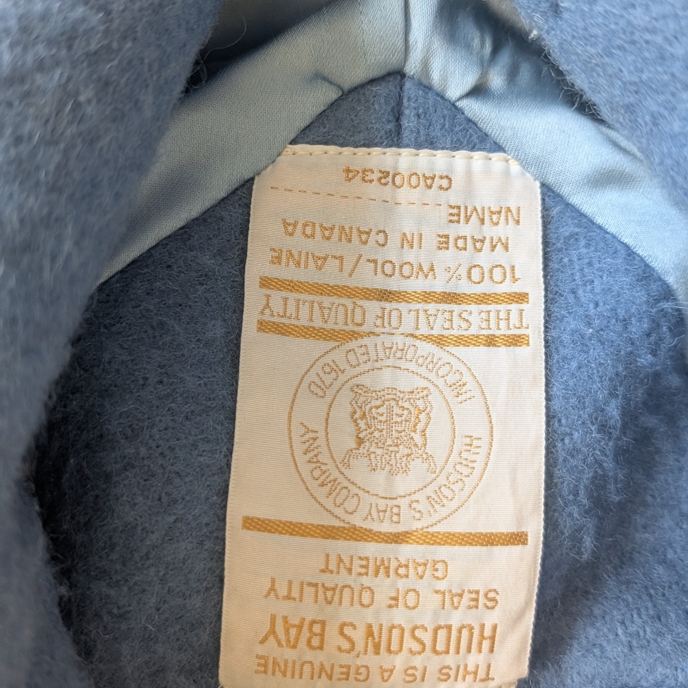 RARE! HBC Vintage 4Point Blanket Blue Coat - Picture 3 of 11